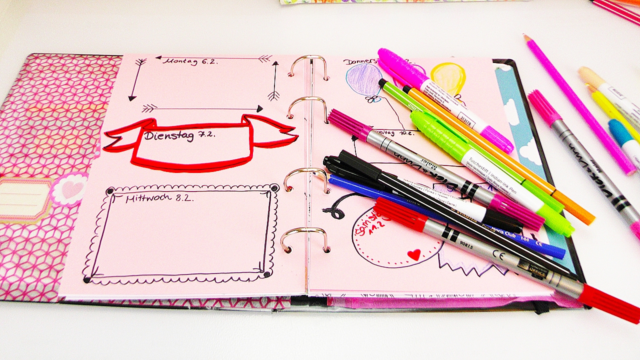 Kalender DIY | Fotos einkleben + coole Rahmen gestalten | Ideen für den Planer | Planner Inspiration