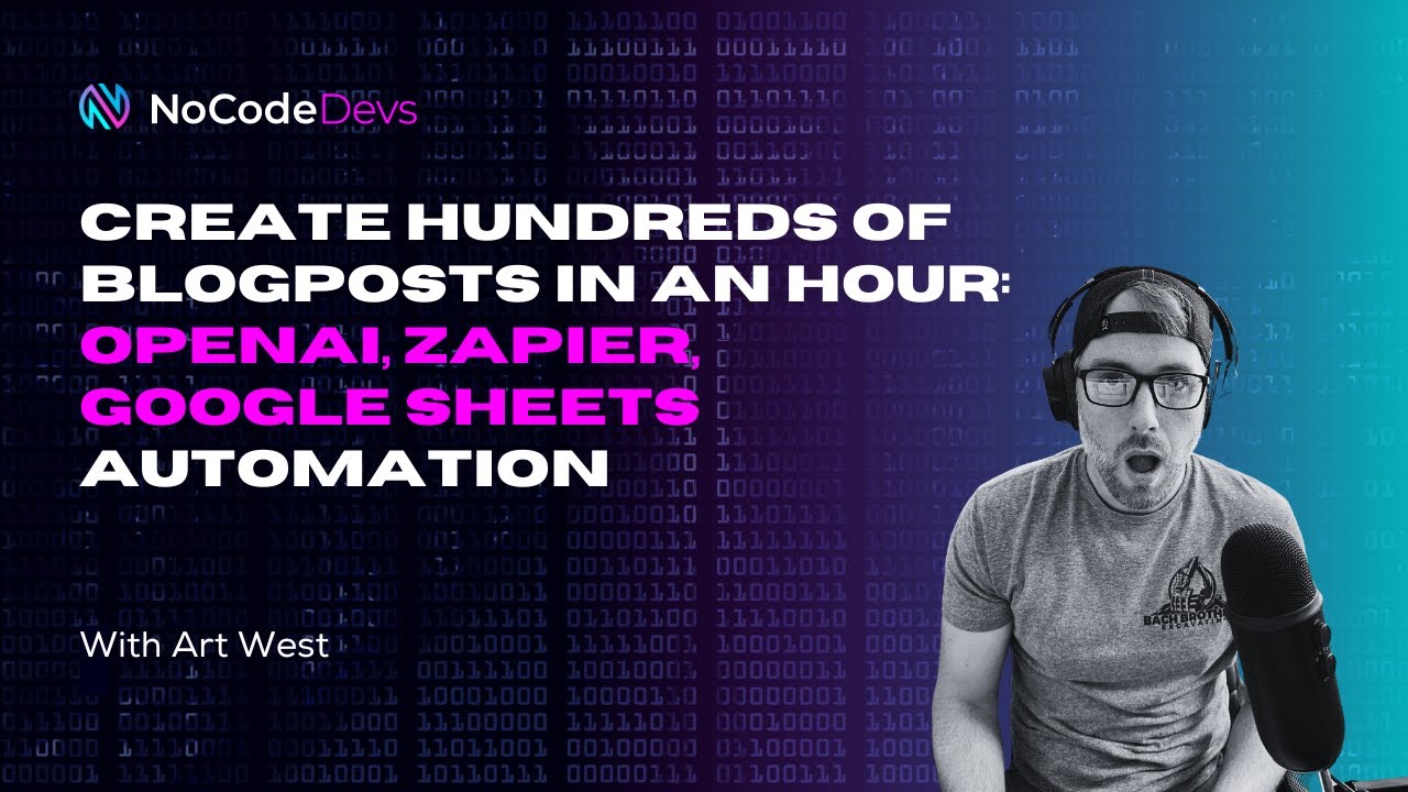 Create Hundreds of Blogposts in an Hour: OpenAI, Zapier, Google Sheets Automation