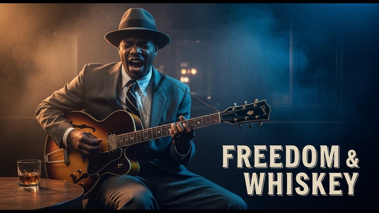 Freedom Whiskey Blues Live 24/7 | Calm Night Guitar & Deep Soul