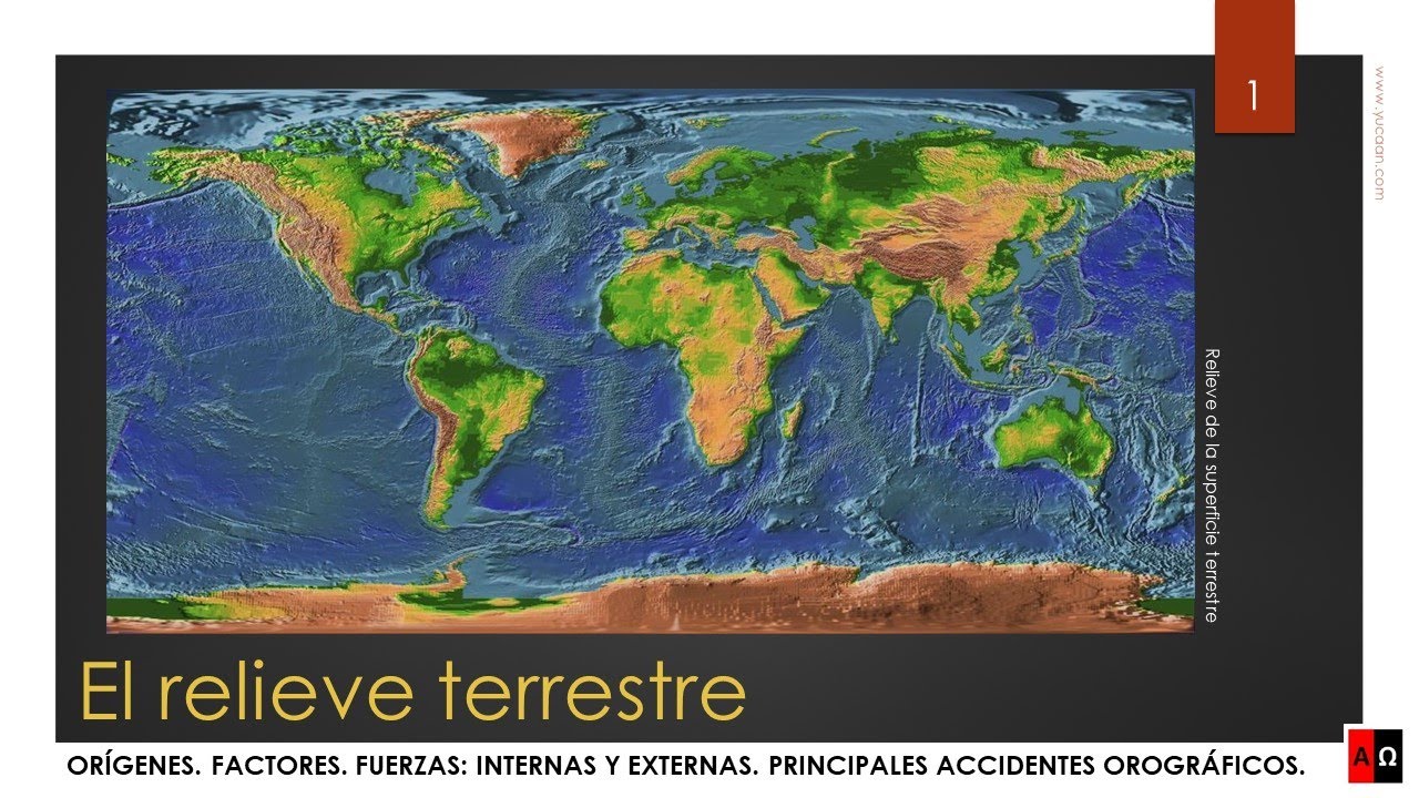 El relieve terrestre. Origen, factores y fuerzas