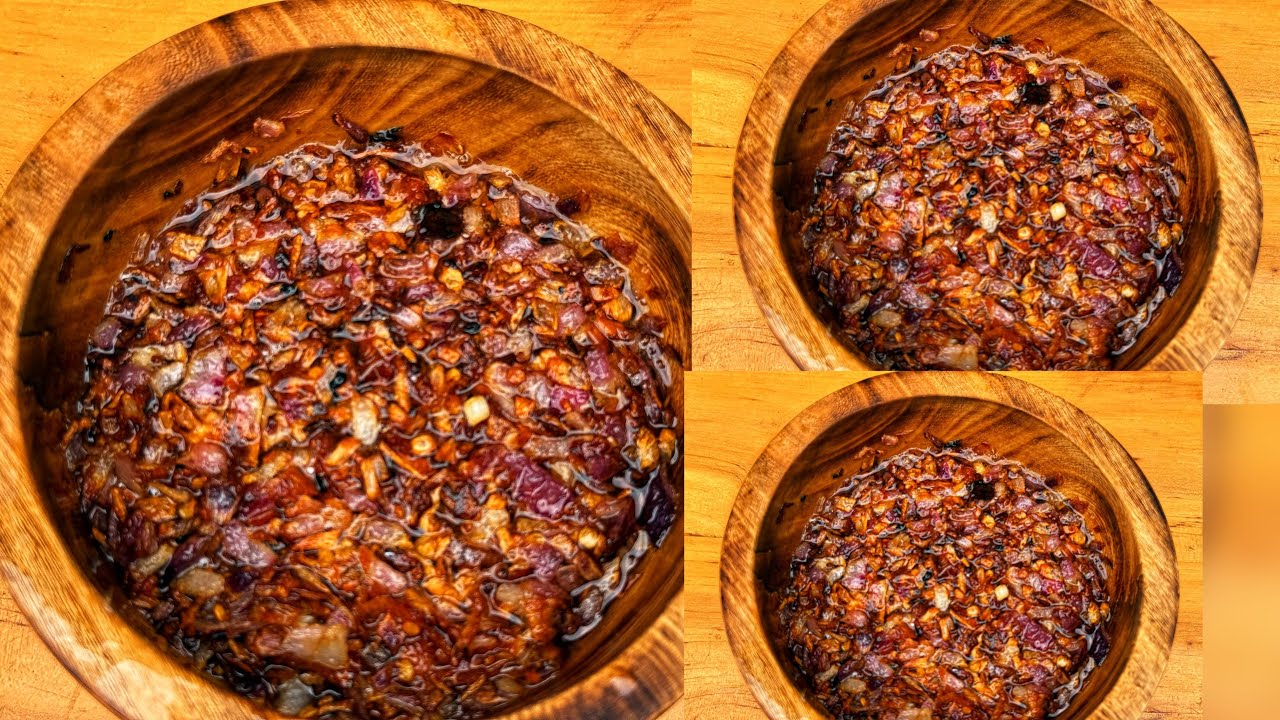 African village life /cooking delicious Pili pili sauce/or pepper sauce