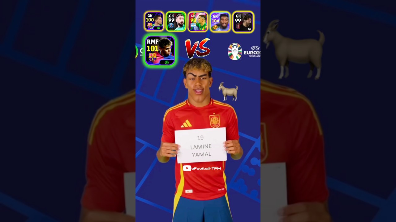 🐐Lamine Yamal VS Best Goalkeepers | #efootball2025  #pes  #efootball  #efootball2024