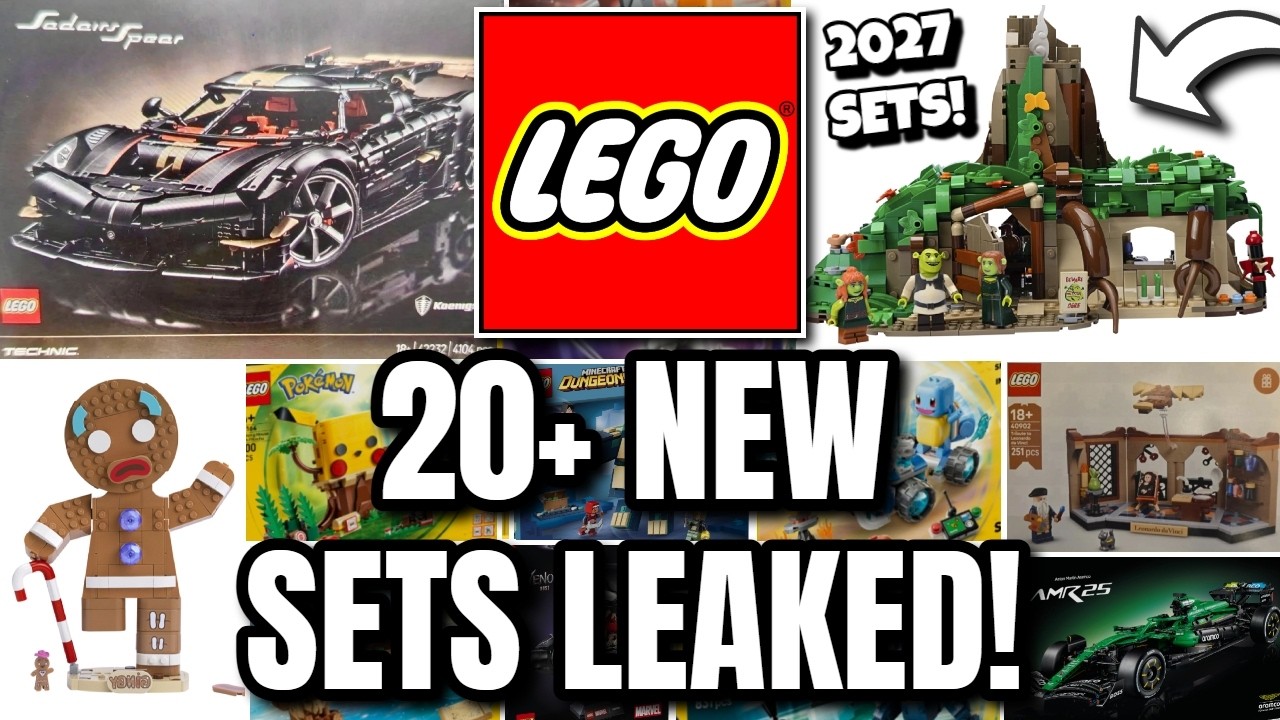 Утекло более 20 новых наборов LEGO! (Наборы 2027 года, Technic, Pokemon и многое другое!)