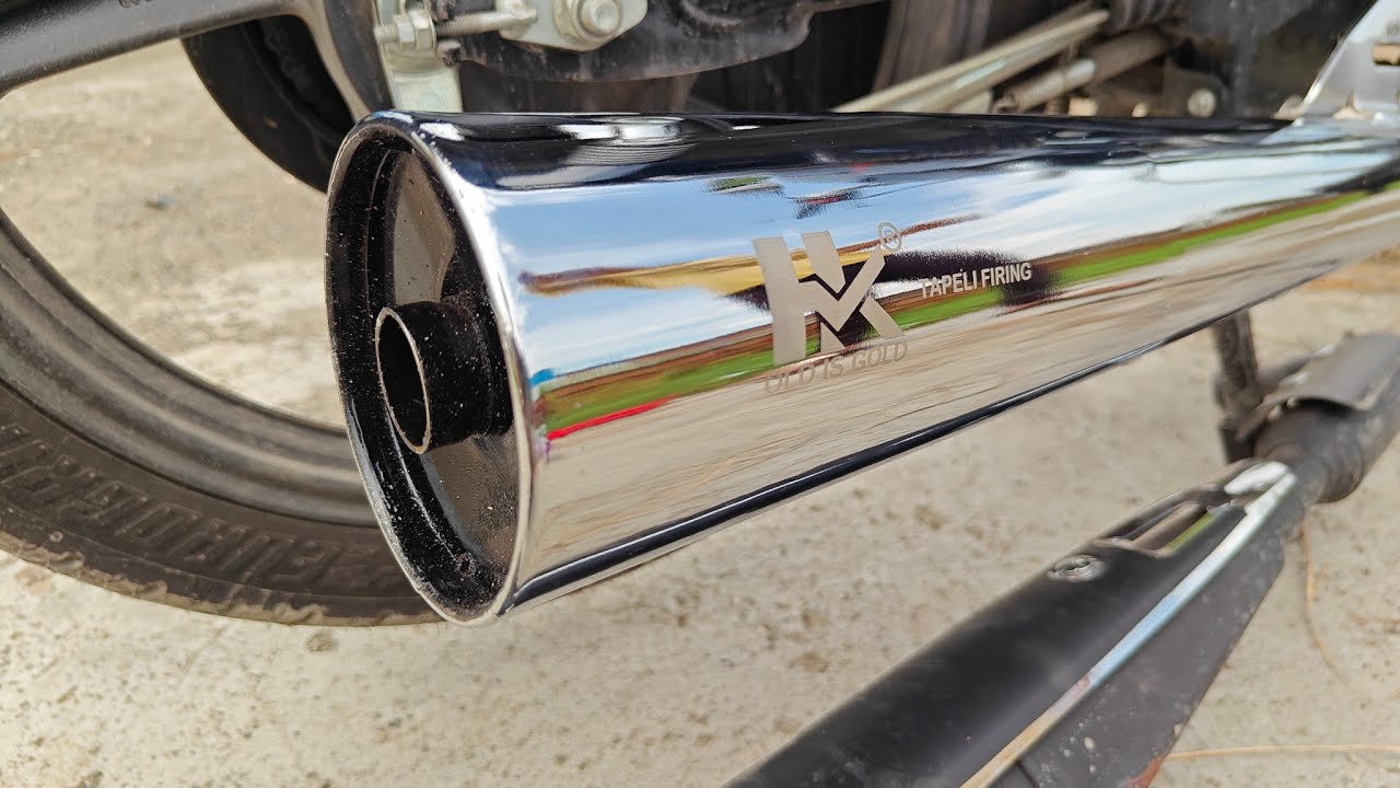 Splendor plus old model silencer exhaust 💥 hk taplifair 😯 bs6 and bs7 fiting #splendor #bikemaster07