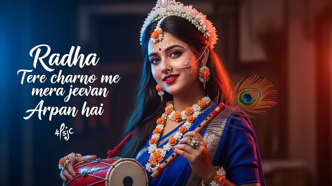  राधा तेरे चरणों की Radha Tere charno me mera jeevan Arpan hai 𝑅𝒶𝒹𝒽𝒶 𝒯𝑒𝓇𝑒 𝒸𝒽𝒶𝓇𝓃☯ 𝓂𝑒 🎀 ⚛ 
