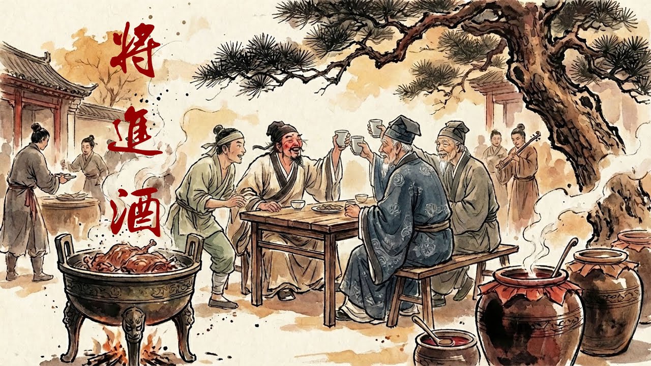 李白《將進酒》全詩音樂影像｜李白最不被馴服的一首詩
