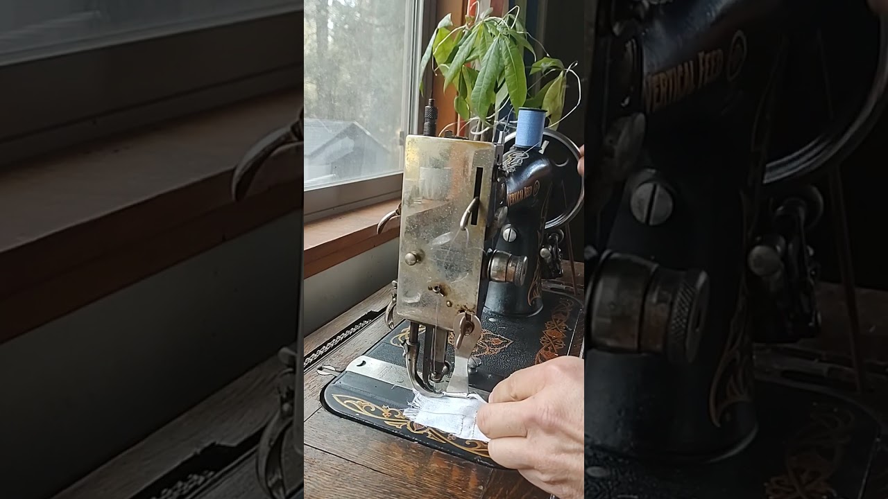 Bias Binder Attachment for an Antique Davis Treadle Vertical Feed Sewing Machine