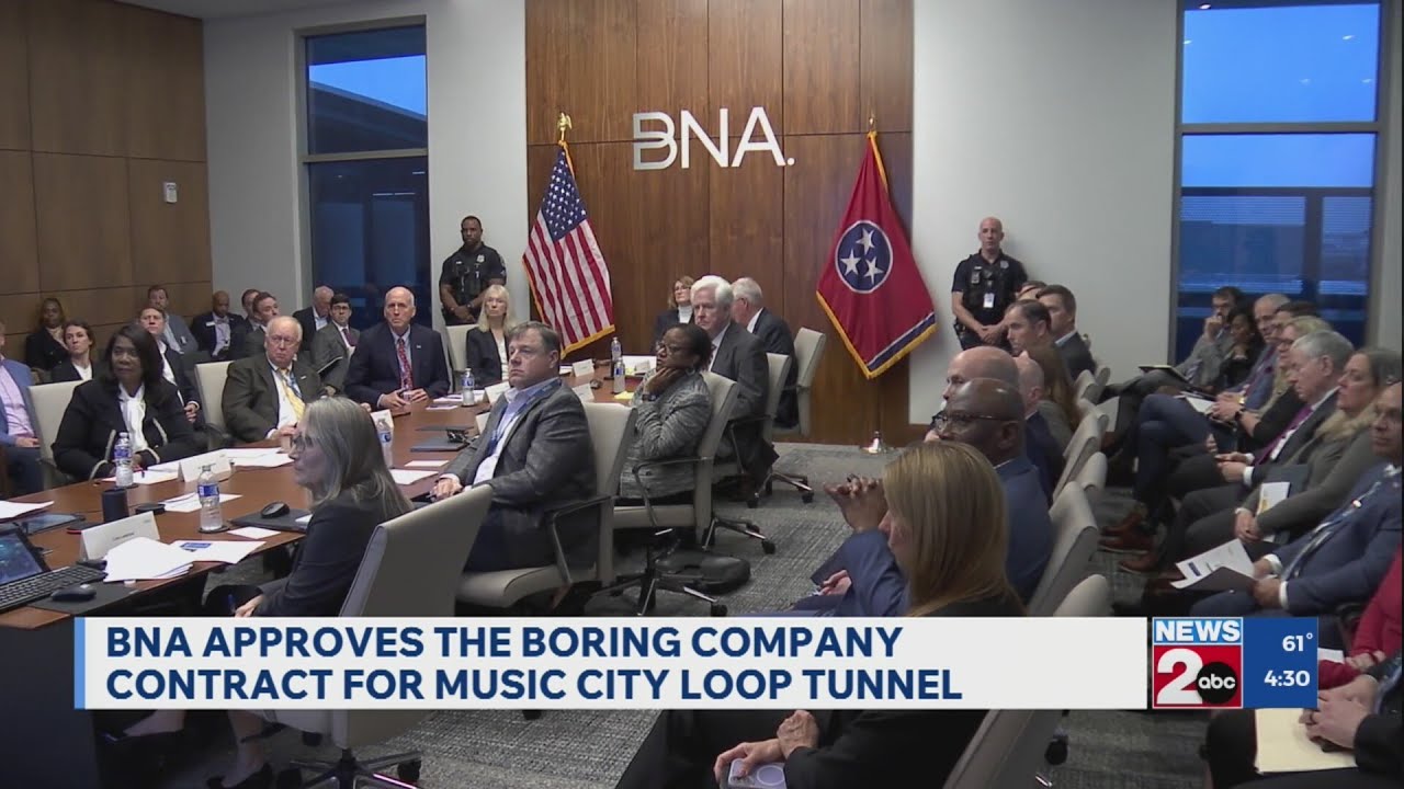 BNA approves Boring Company contract for Music City Loop