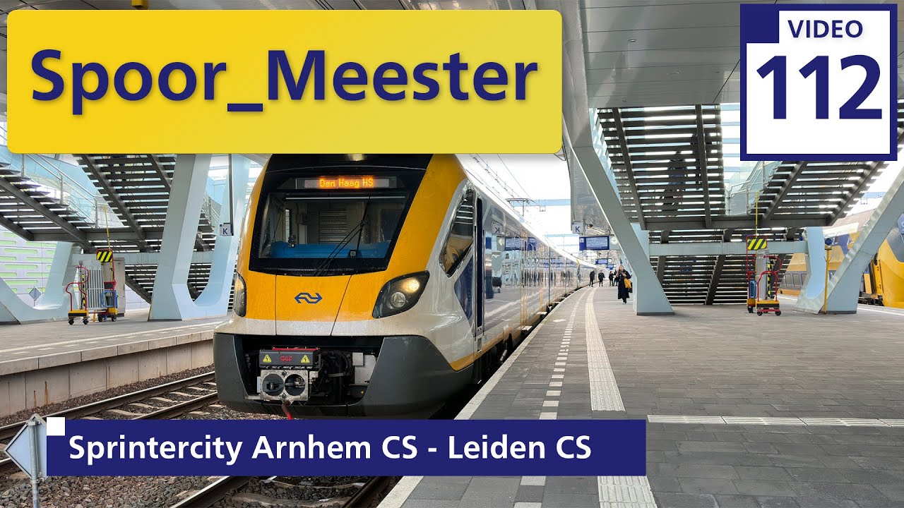 (4K) #Cabview #railway #Trein | Rij mee met de SPRINTERCITY van Arnhem CS naar Leiden CS 3200 (112)
