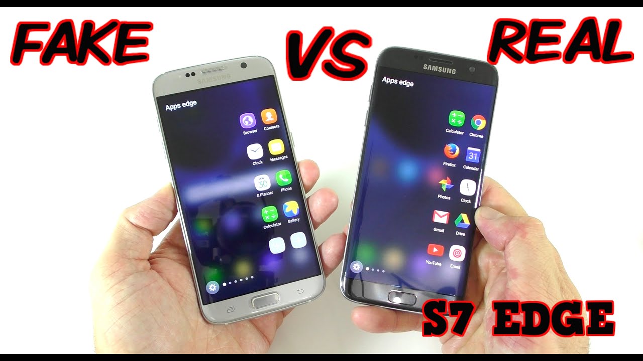 Подделка против настоящего Samsung Galaxy S7 Edge — будьте бдительны, покупатели! Клон 1:1
