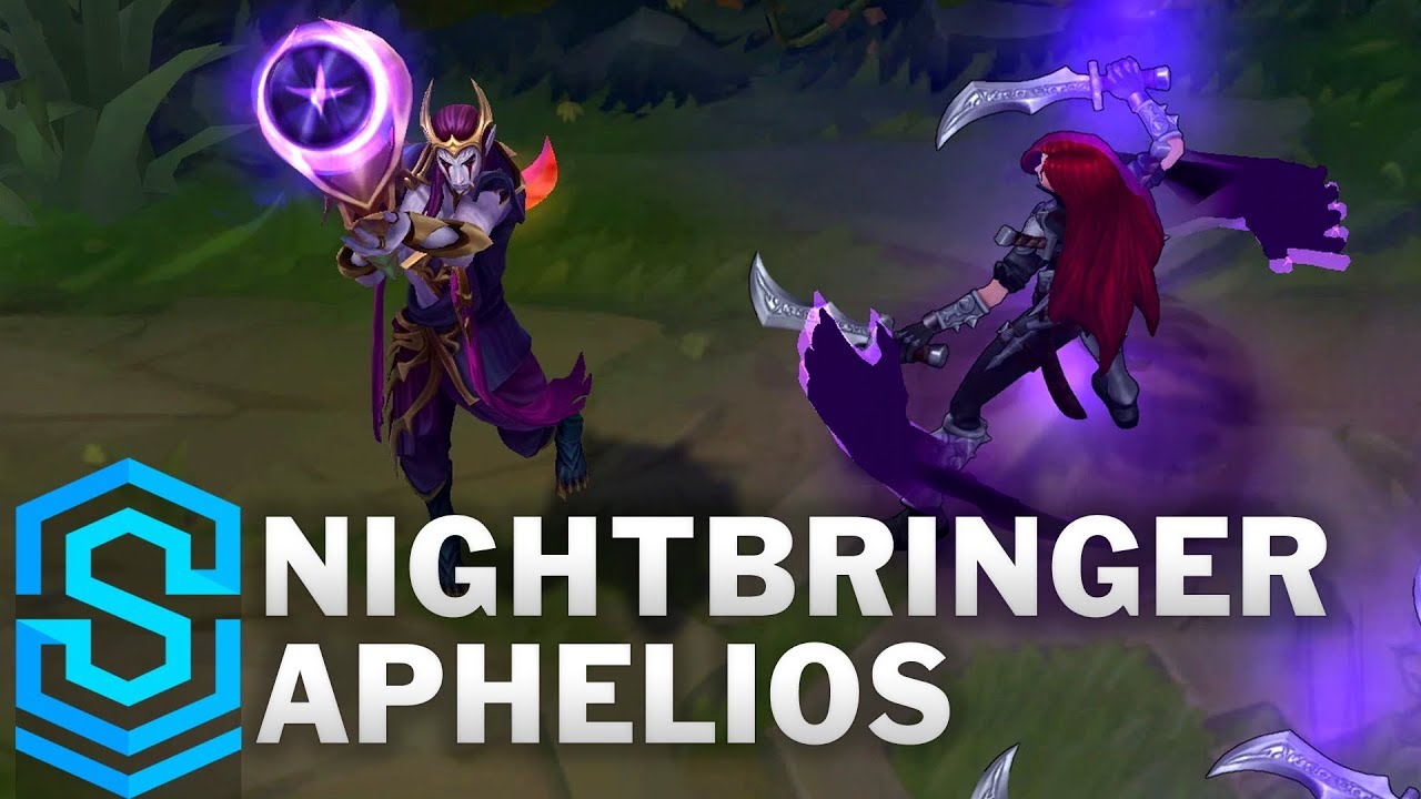 Nightbringer Aphelios Skin Spotlight - Pre-Release - League of Legends