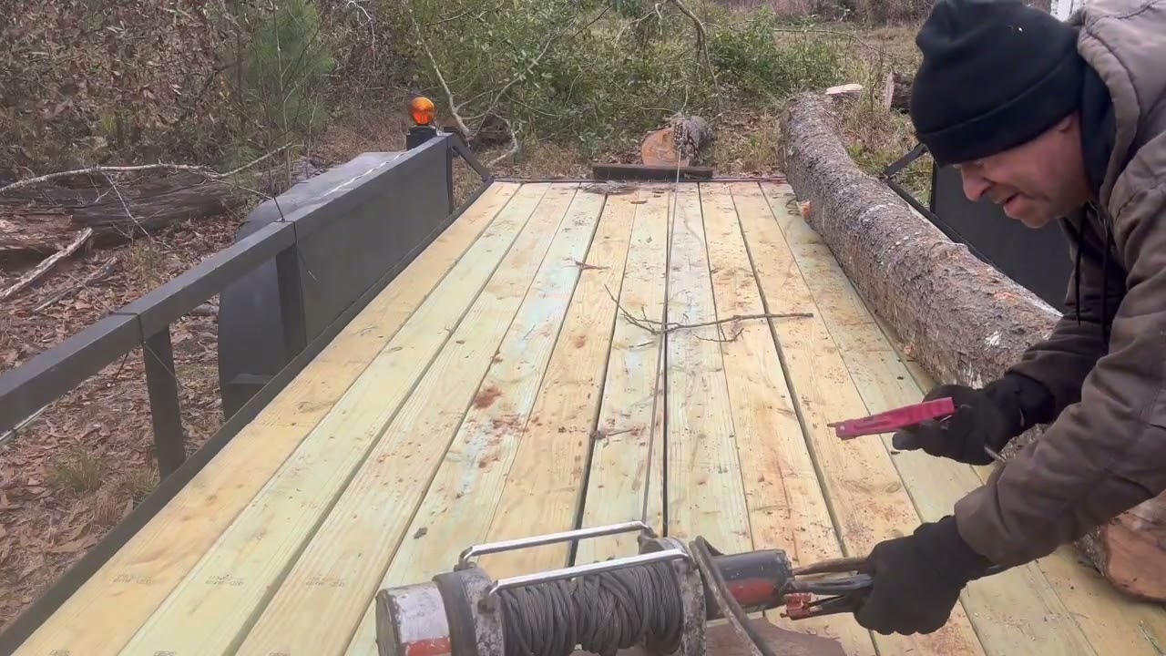 Square body hauling fire wood