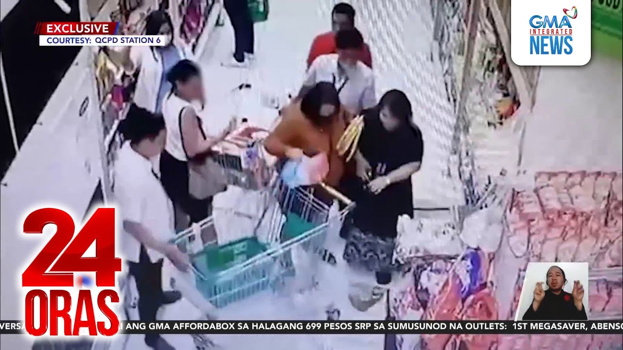 Babaeng namimili sa grocery, pinaligiran at nilito para madukutan; 3 sa 5 suspek, arestado | 24 Oras