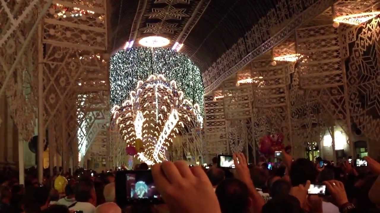 Prima accensione luminarie Festa Madonna dei Martiri Molfetta 2013 HD