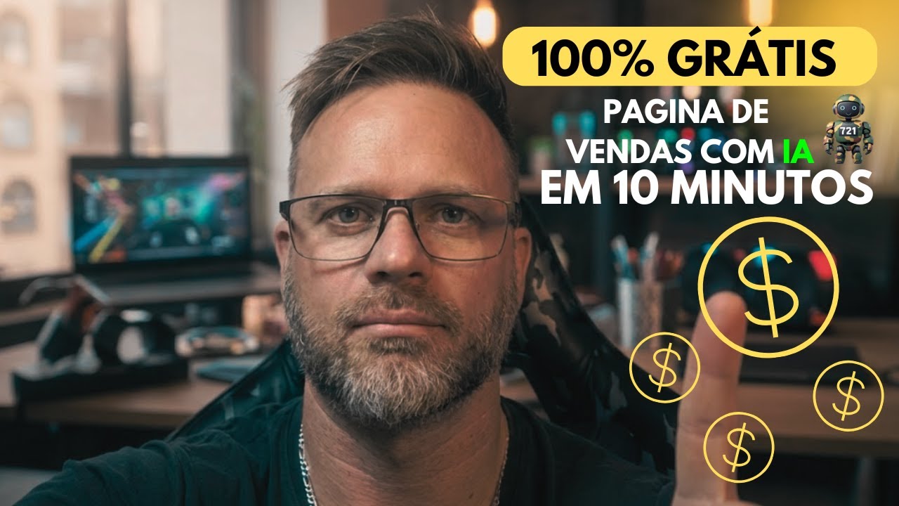 Crie uma Página de Vendas com IA 100% GRÁTIS (Sem Pagar Ferramentas!)
