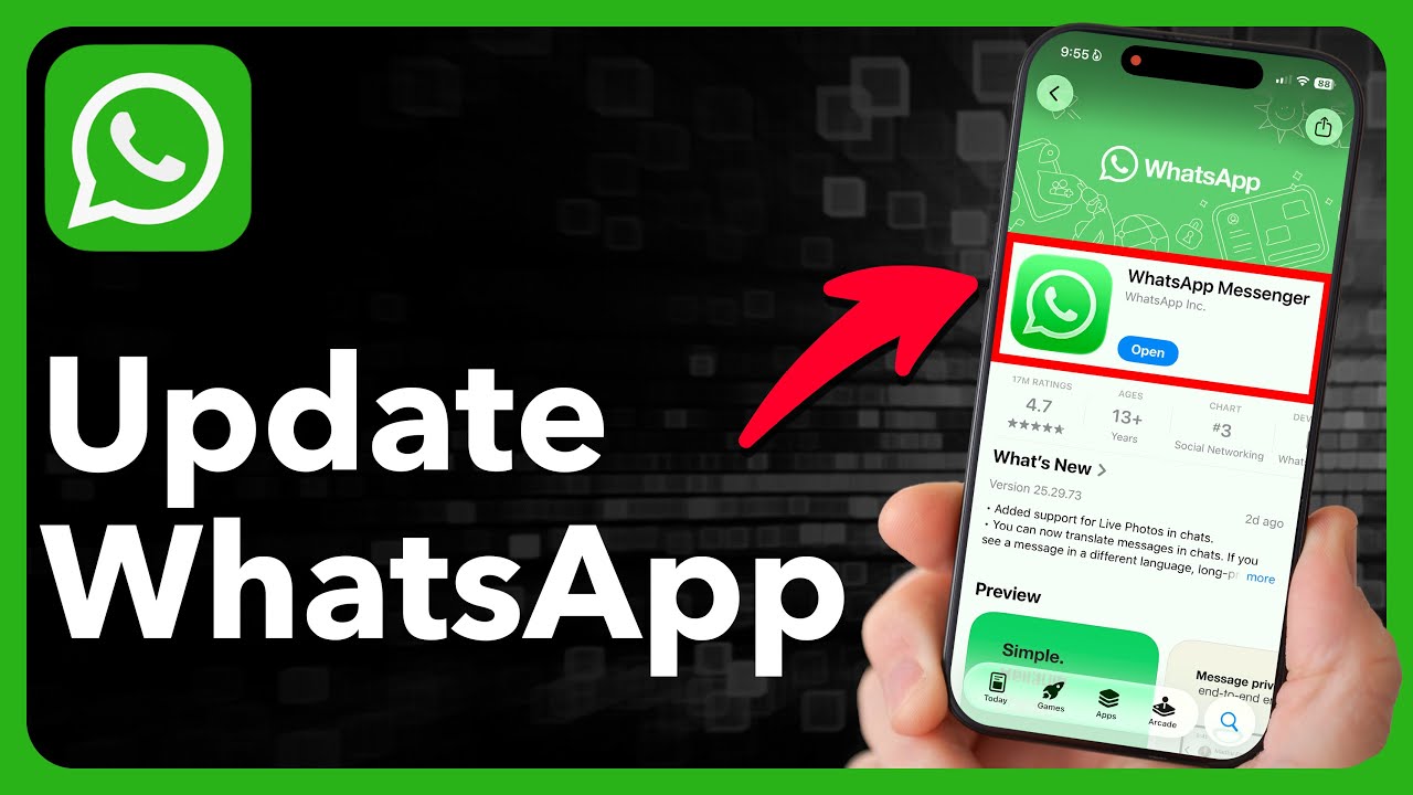 Как обновить WhatsApp