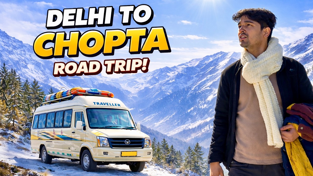 Delhi to Chopta by Road 🚗 | Devprayag & Dhari Devi | First Time Experience | Office Trip | Part 1