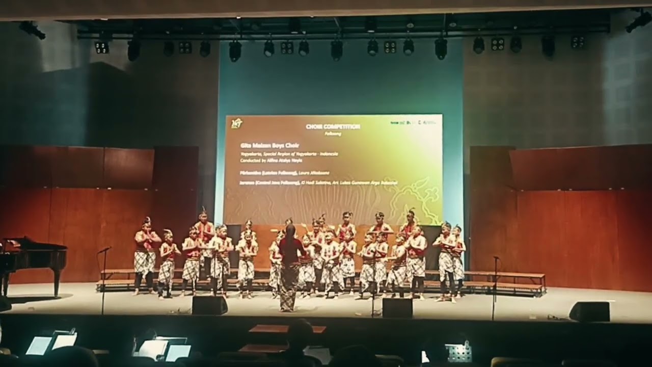 Gita Maizan Boys Choir tampil di 1st Yogyakarta International Choir Festival 2026 (Jaranan) 🐎