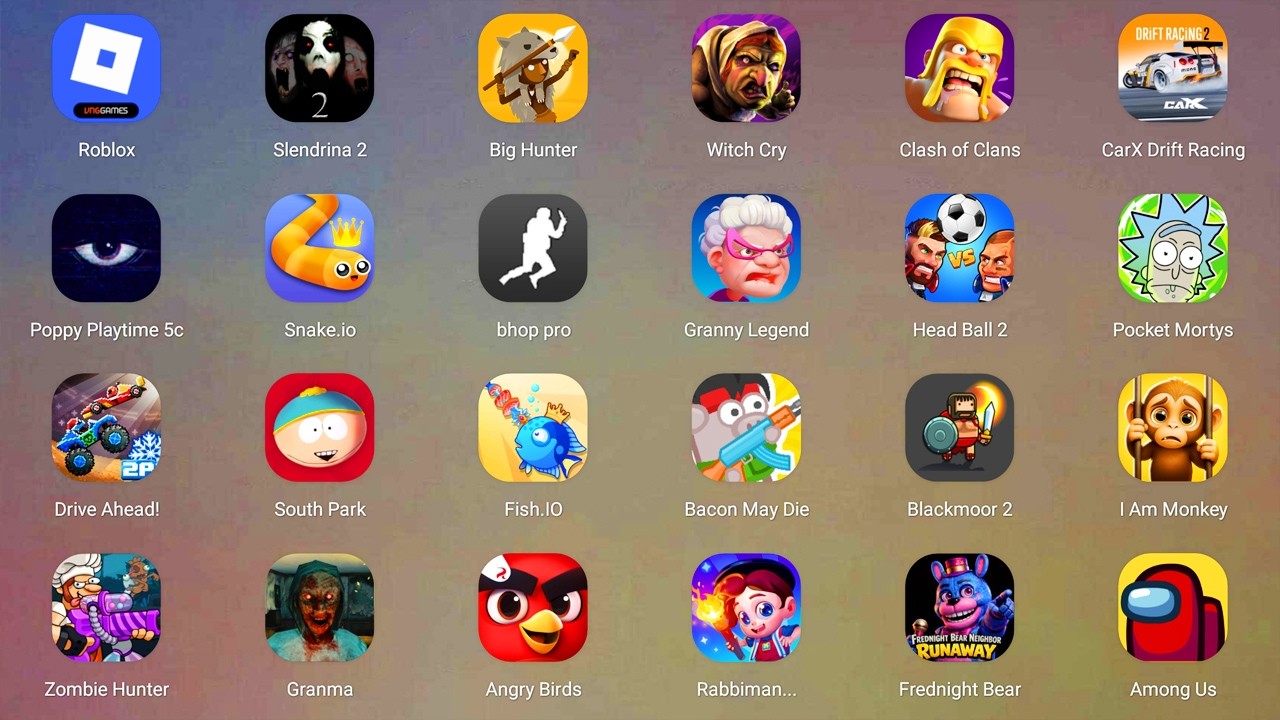 Roblox,67'S PRISON RUN,Angry Birds 2,Poppy Playtime 5,Troll Face Quest,Find the Alien 2,Bad Piggies