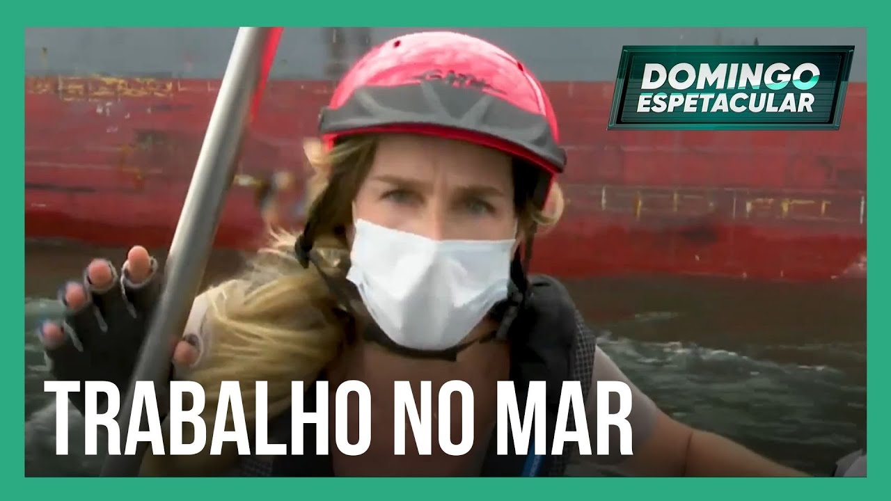 Mariana Weickert mostra o que faz um prático e escala navio gigante em movimento