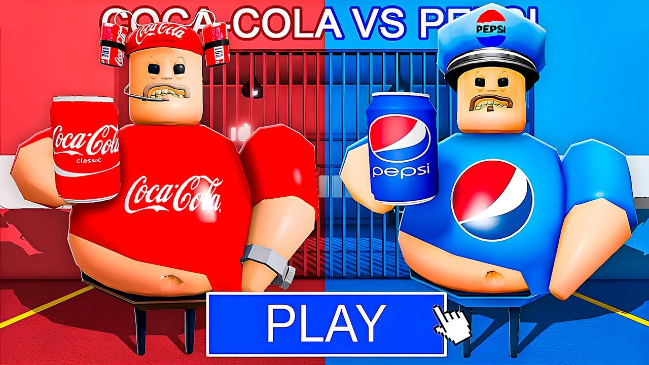 COLA BARRY VS PEPSI BARRY In BARRY'S PRISON RUN! NEW OBBY #roblox