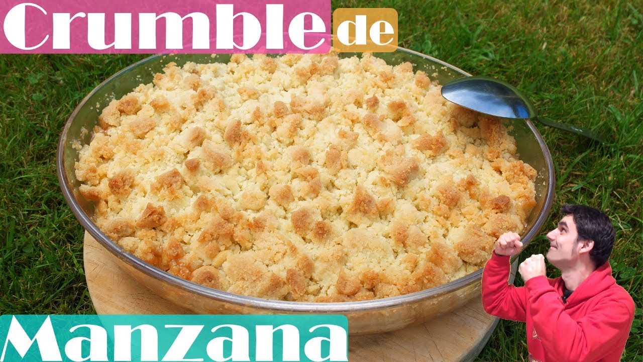 CRUMBLE de MANZANA,😍🍏😋 PASTEL TORTA o POSTRE Fácil cremoso dentro y crujiente fuera. Receta  # 405