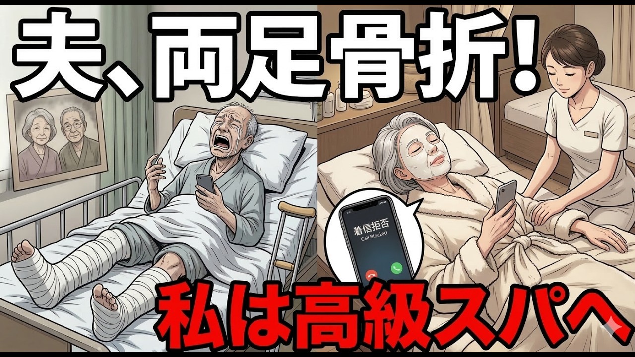 30年義両親の介護を押し付け不倫した夫。両足を骨折して泣きついてきたが、私は着信拒否して高級スパへ行った。