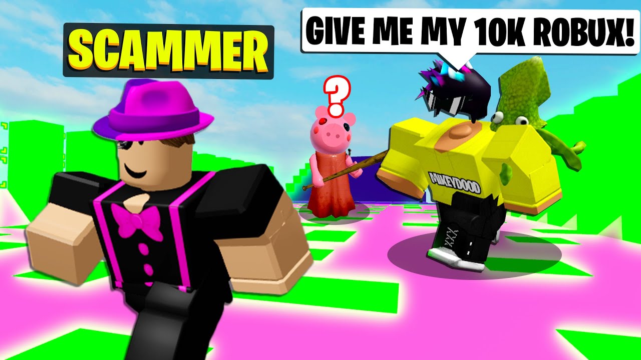 YouTuber STEALS 10,000 ROBUX in Piggy 1V1.. (Roblox)