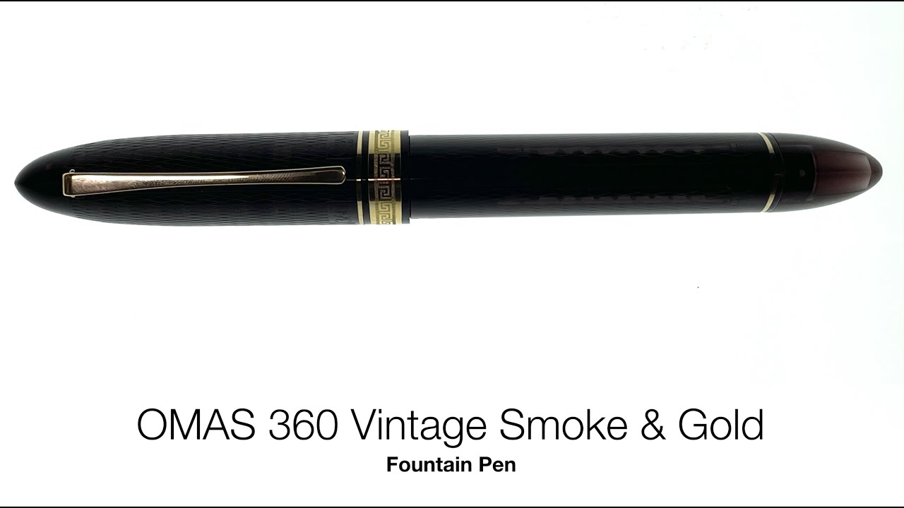 OMAS 360 Vintage Smoke & Gold Fountain Pen