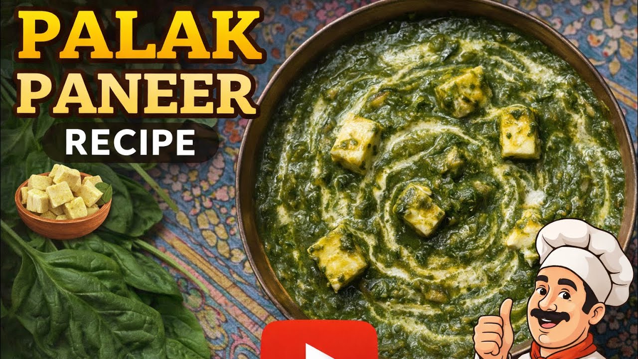 Pallak Panner Recipe 