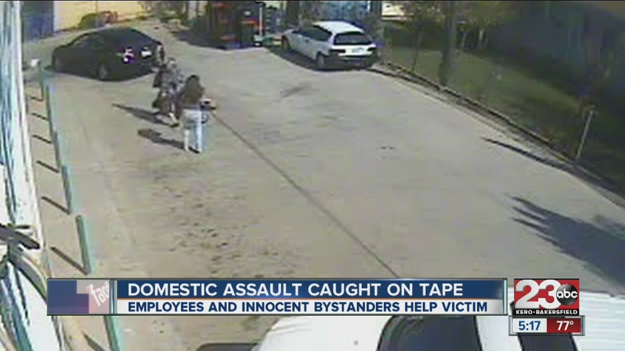 Domestic assault caught on tape