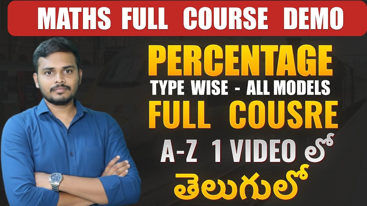 Percentage Chapter Full Course Demo  #studywithprasad