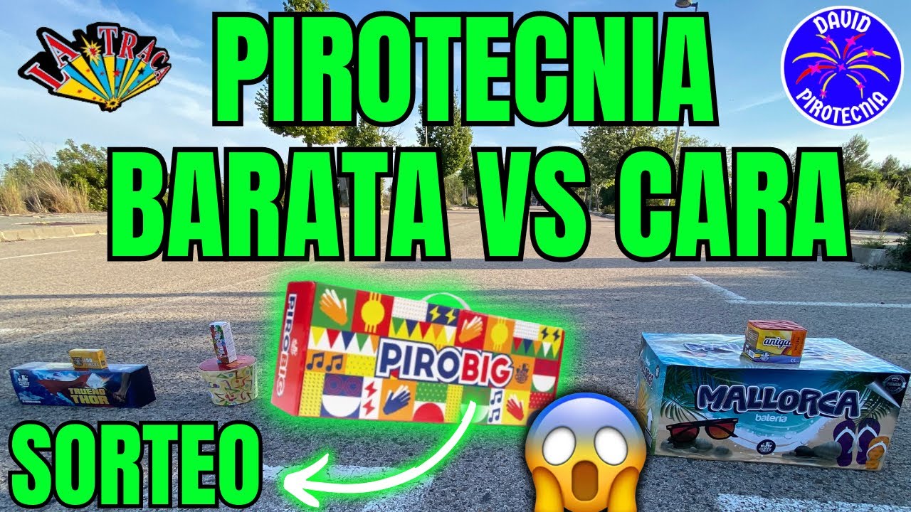 Pirotecnia BARATA VS CARA 2024 + sorteo😱🧨