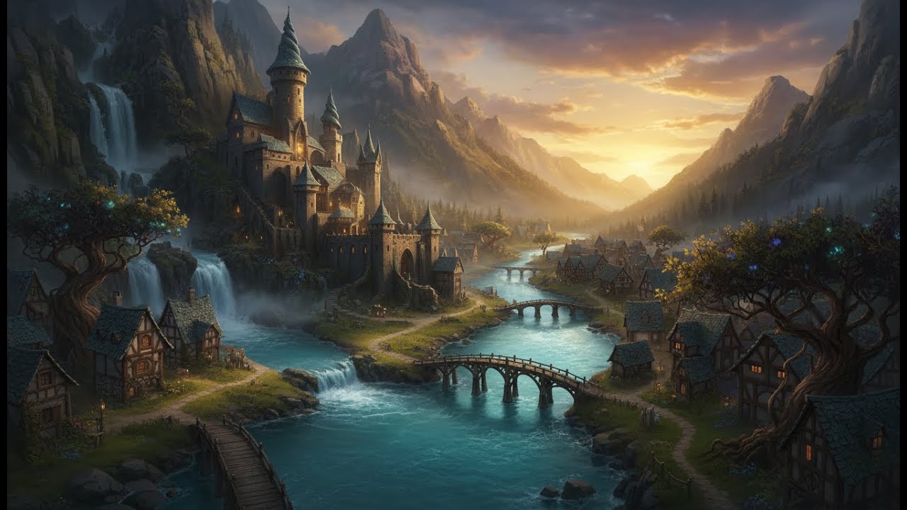 Autumn Fantasy Medieval 🏰 Soft Music & Bells