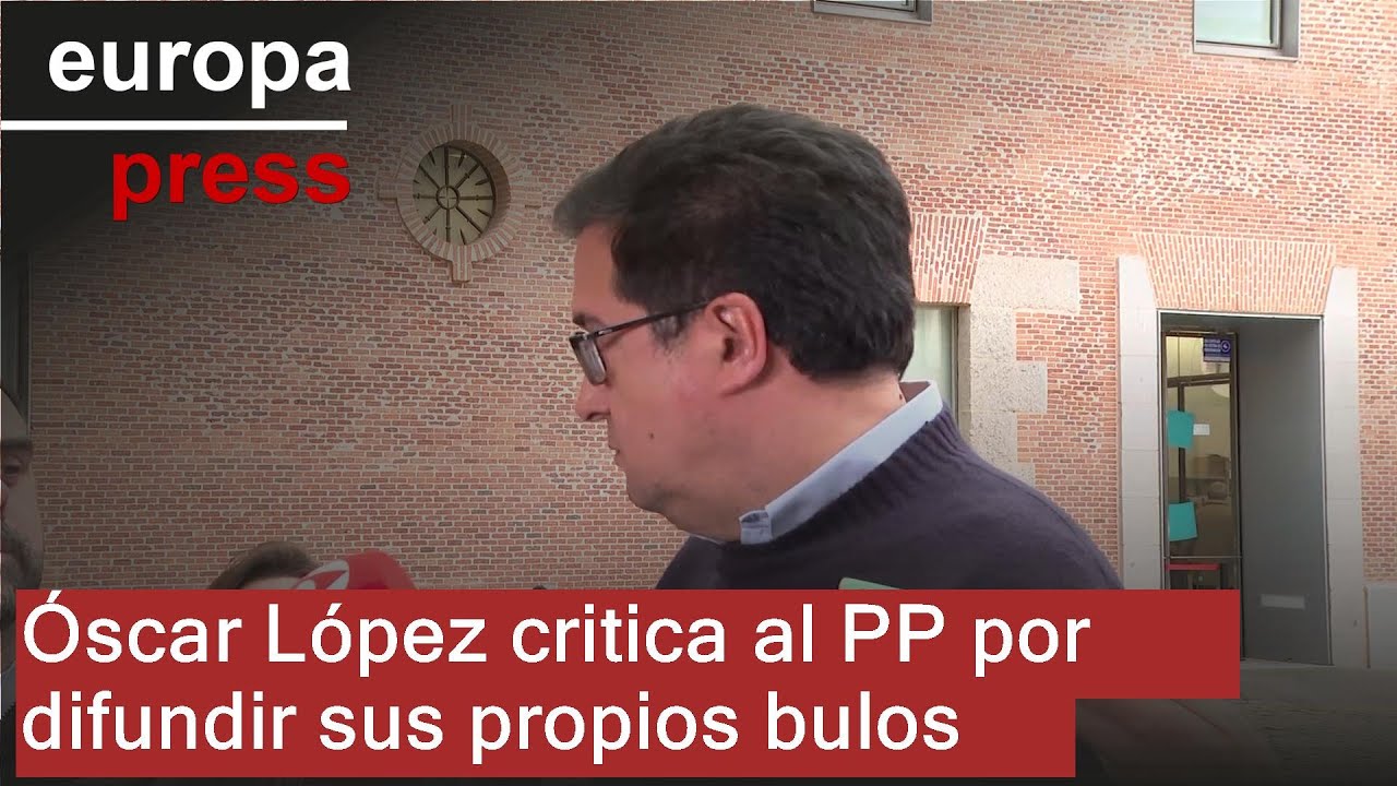 Óscar López califica de 
