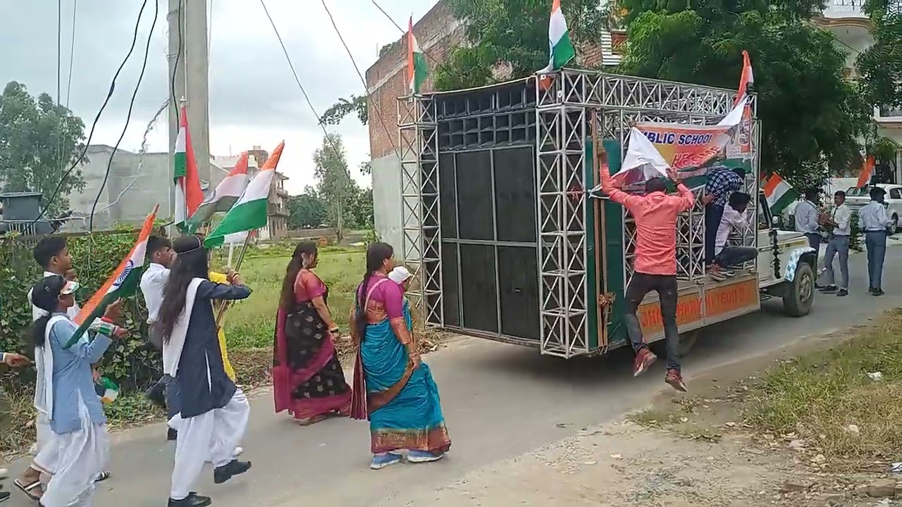 Rajat public school auliyapur Akbarpur Ambedkar Nagar 15 August mei raili tiranga Yatra ❤️❤️
