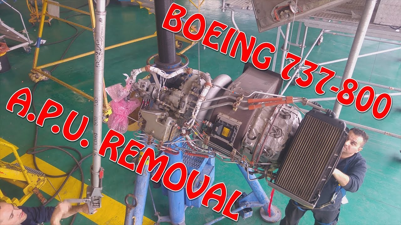 EL AL 737-800 A.P.U. REMOVAL.