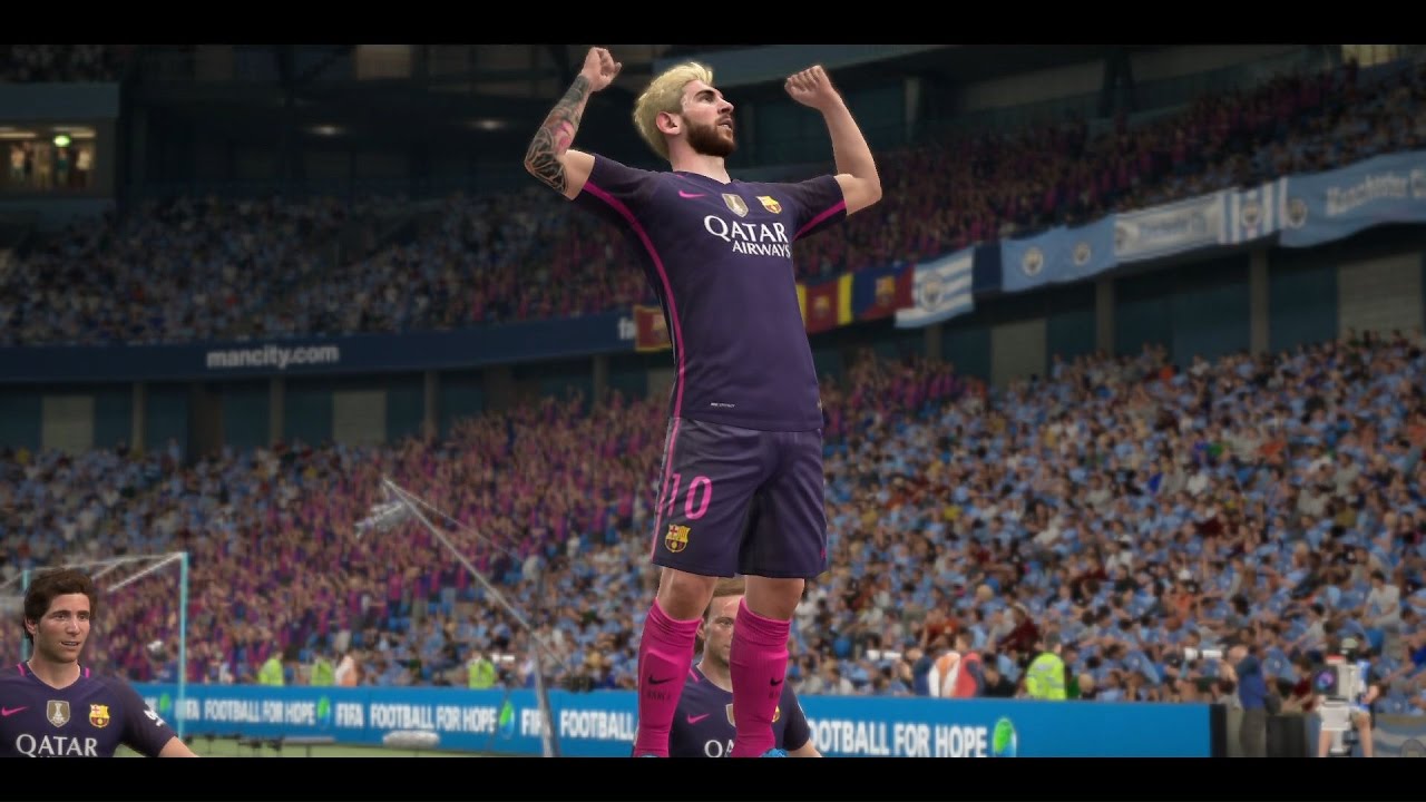 FIFA 17 - Manchester City vs FC Barcelona  - Dificuldade Lendária - Playstation 4