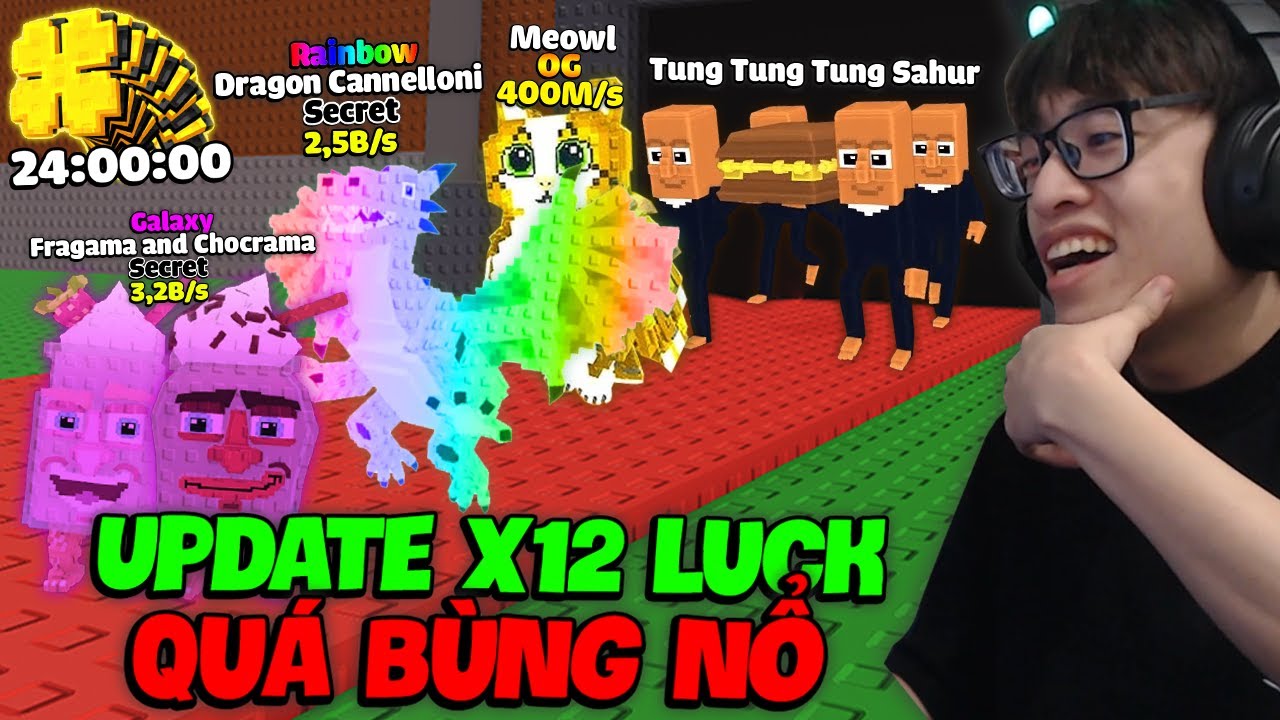 HÙNG AKIRA BẮT TẤT CẢ SECRET MỚI KHỦNG NHẤT PHÁ ĐẢO UPDATE ADMIN MACHINE X12 LUCK STEAL A BRAINROT