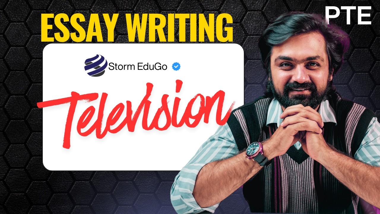 PTE Essay Writing 2026 | Television Essay Explained with Personal Experience | Score 26/26