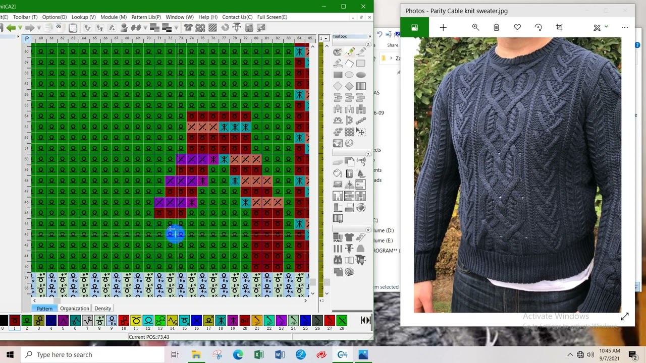Parity Cable knit sweater HQPDS Program