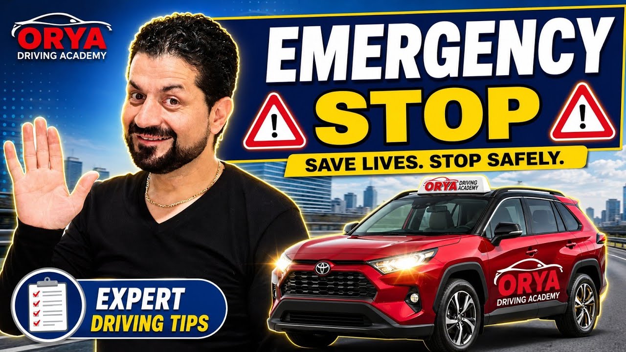 Emergency Stop ( Roadside Stop || How to Pull over for an emergency stop?