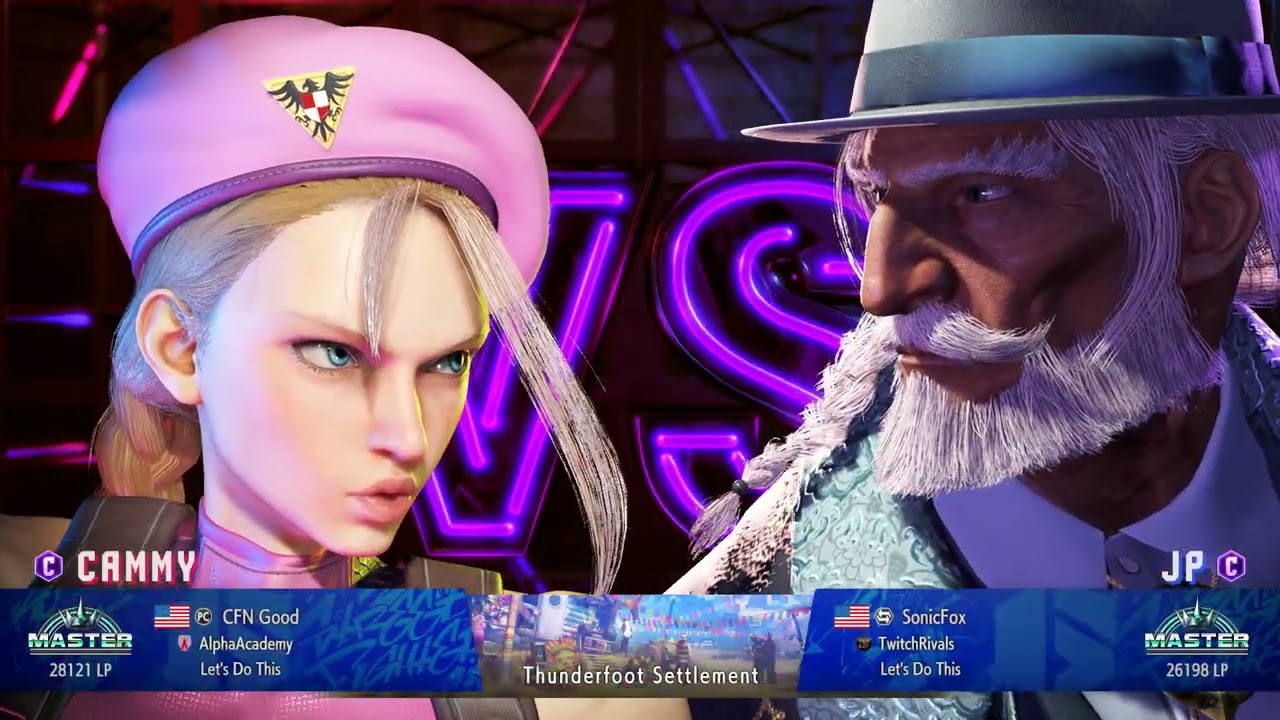 Punk (Cammy) vs SonicFox (JP) SF6 Custom Room