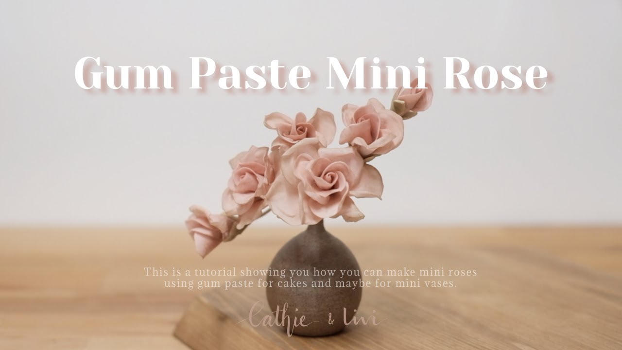 Mini Sugar Roses | Gum Paste Flower | HOW TO