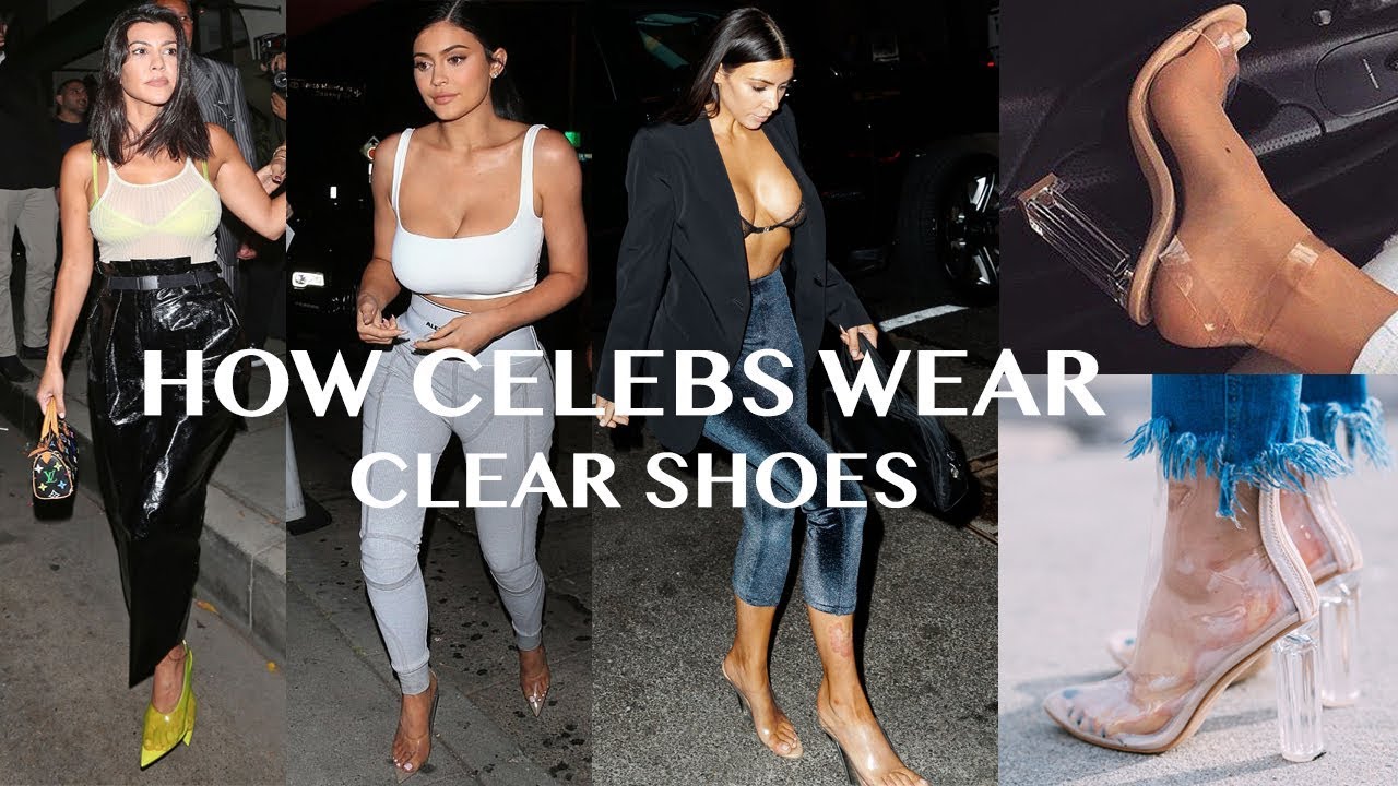 How Celebrity Wear Clear Shoes? 2018 Translucent Yeezy Style