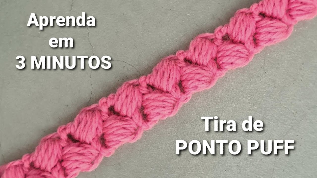 Cordão de Ponto Puff (aula de 3 minutos)