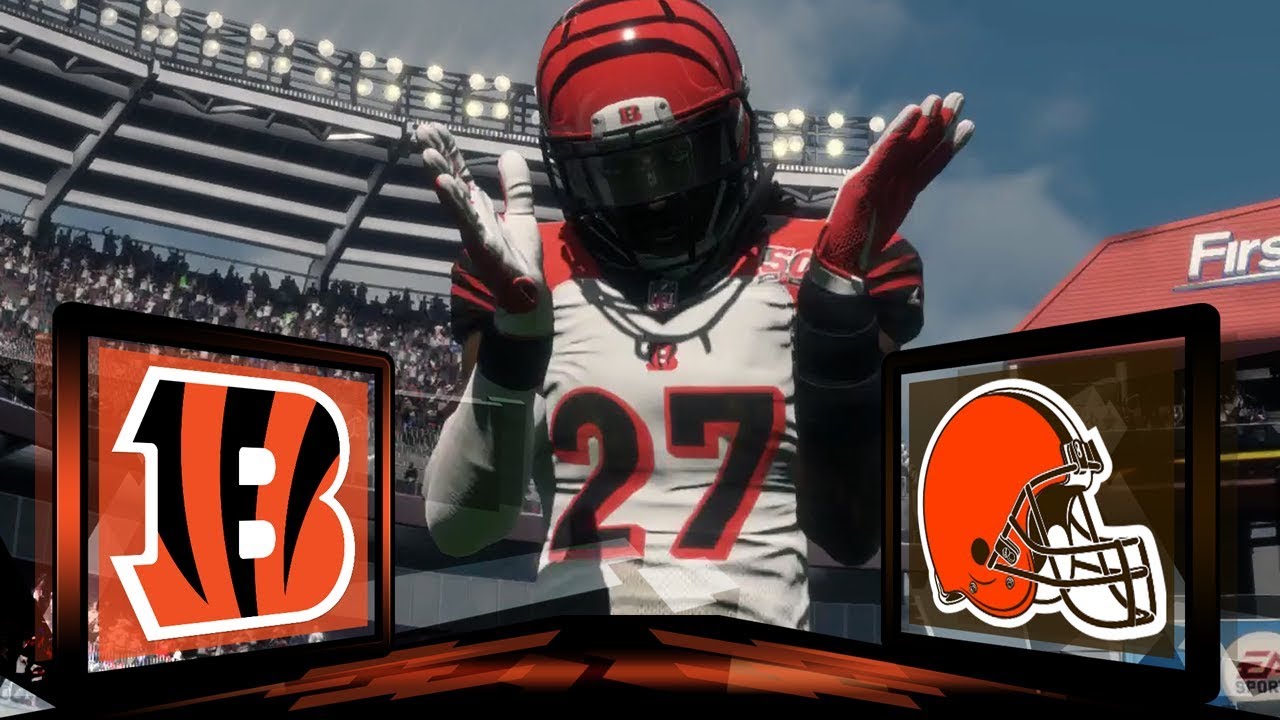 Madden NFL 18 Cincinnati Bengals Franchise- Year 1 Week 4 at Cleveland Browns