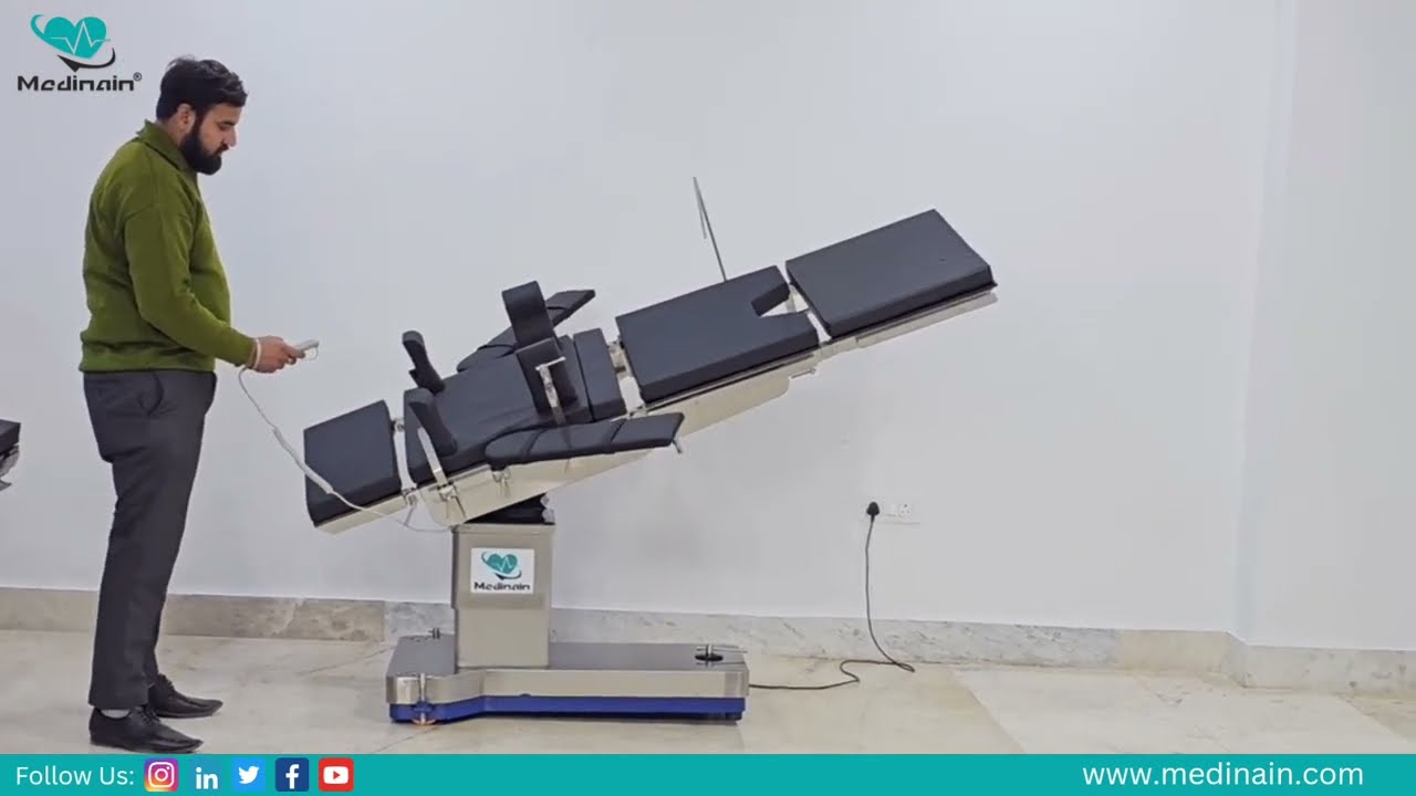 Operation theatre Table ME-1000E (Electric Table)With Remote Control BY Medinain