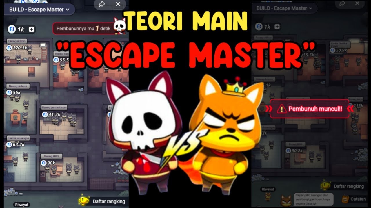 TEORI MAIN ESCAPE MASTER 99% BERHASIL