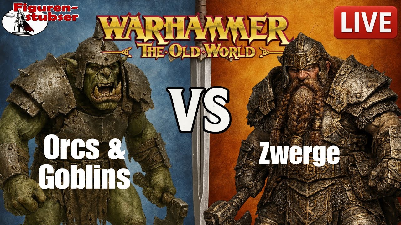 Warhammer: The Old World – 2500 Punkte Live | Echsenmenschen vs. Orks (14.12., 14 Uhr)